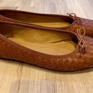 Madewell Tan Woven Flats